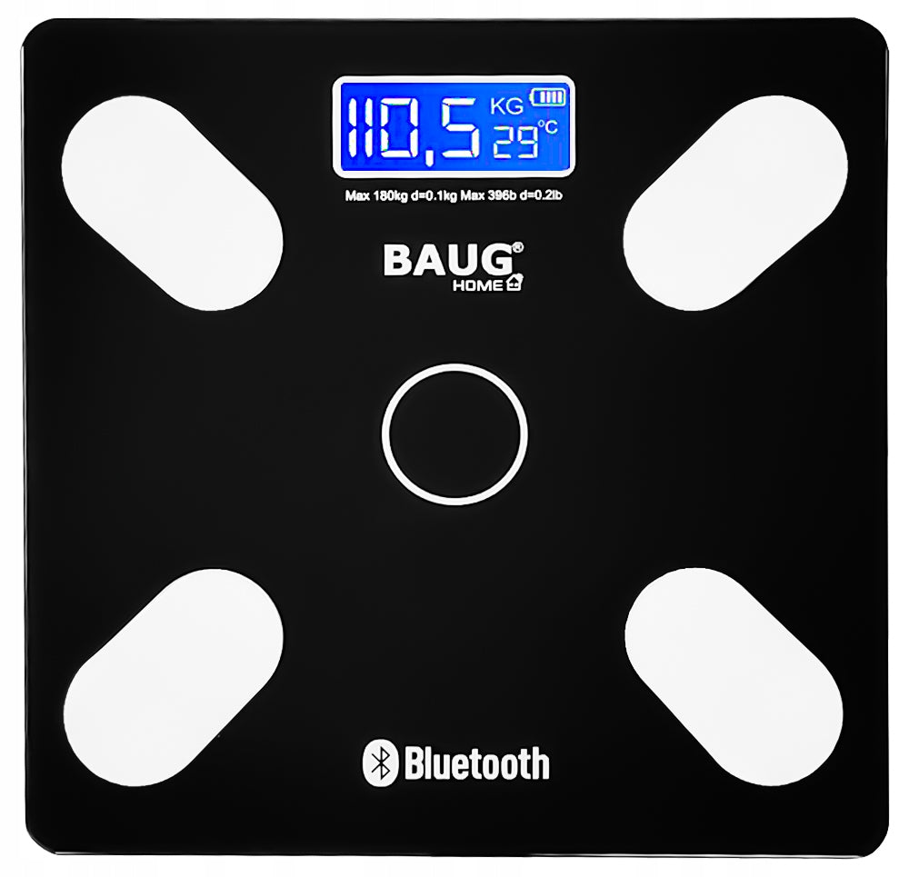 BATHROOM SCALE ELECTRONIC ANALYTICAL WATER FAT MEASUREMENT BMI 180 KG Packaging status original