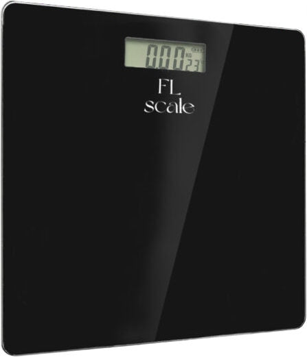 BATHROOM SCALE ELECTRONIC GLASS LCD 30x28 cm 180kg 100g EBS-T002 R-25