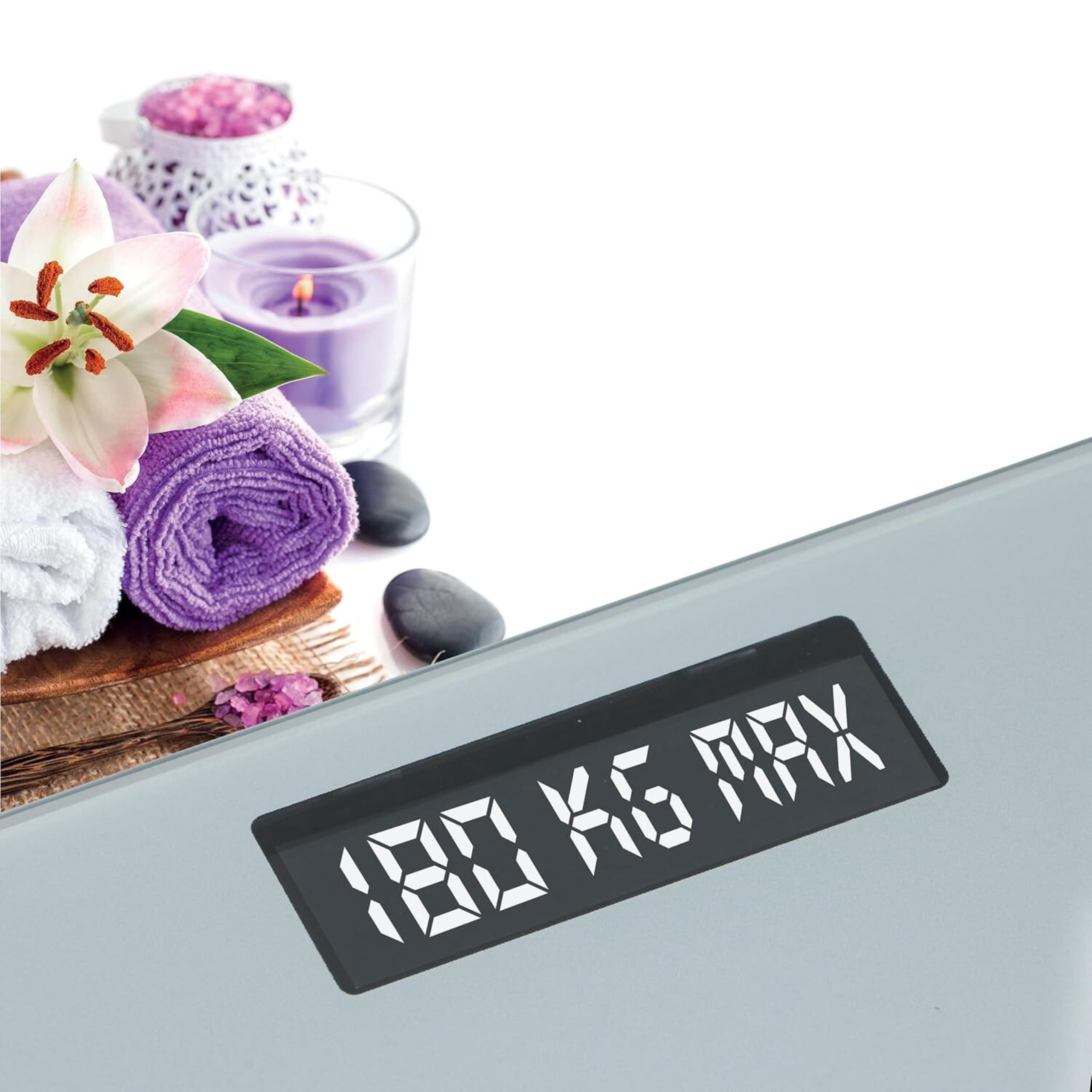 BATHROOM SCALE ELECTRONIC GLASS LCD PRECISION 180KG GRUNDIG BATTERIES Packaging status original
