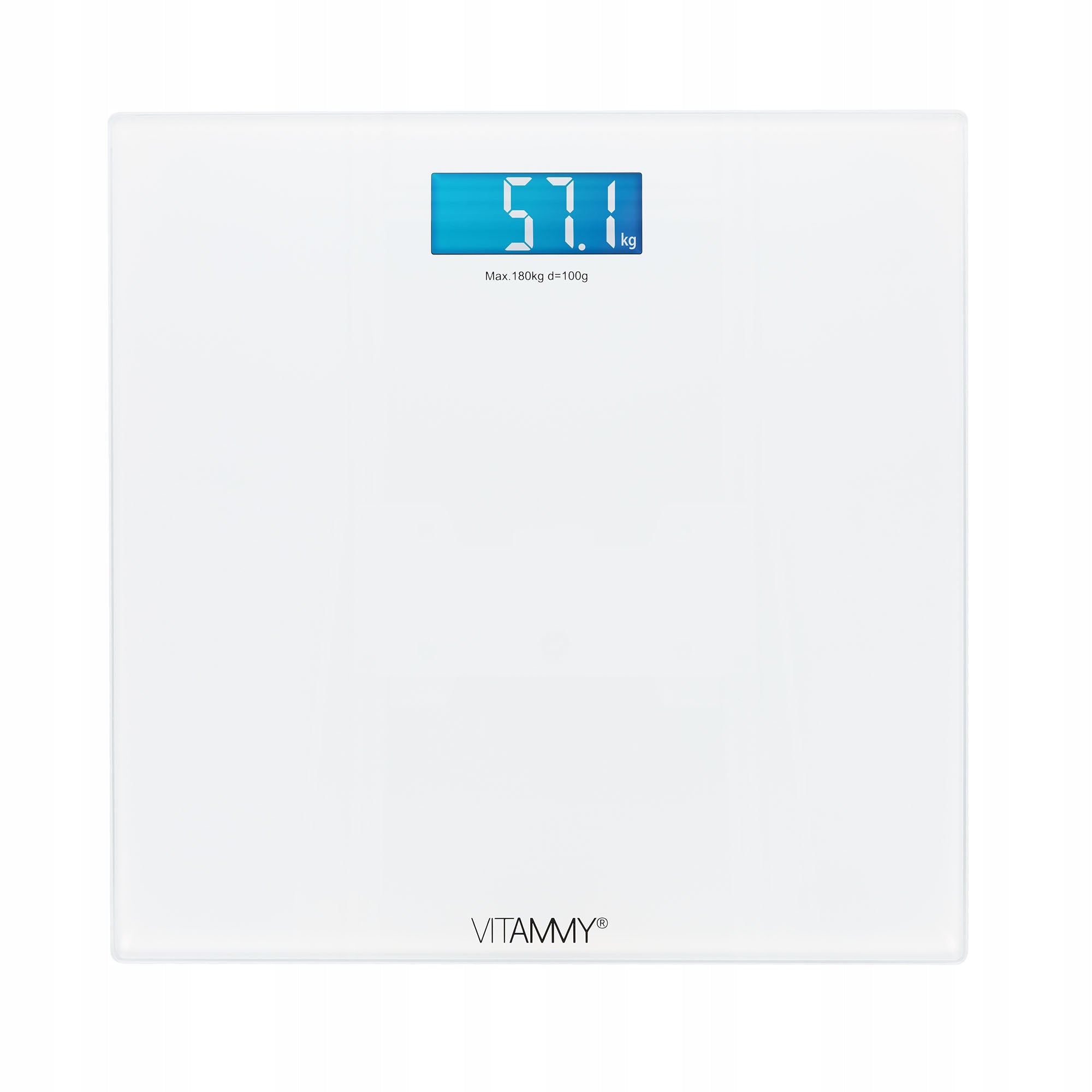 BATHROOM SCALE ELECTRONIC SLIM WHITE PRECISION GLASS VITAMMY LAMIN Manufacturer code TOW021415