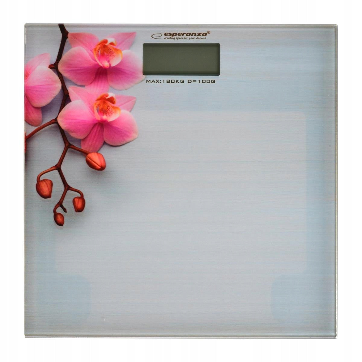 BATHROOM SCALE FITNESS TEMPERED GLASS ELECTRONIC UP TO 180KG WITH LCD Packaging status original