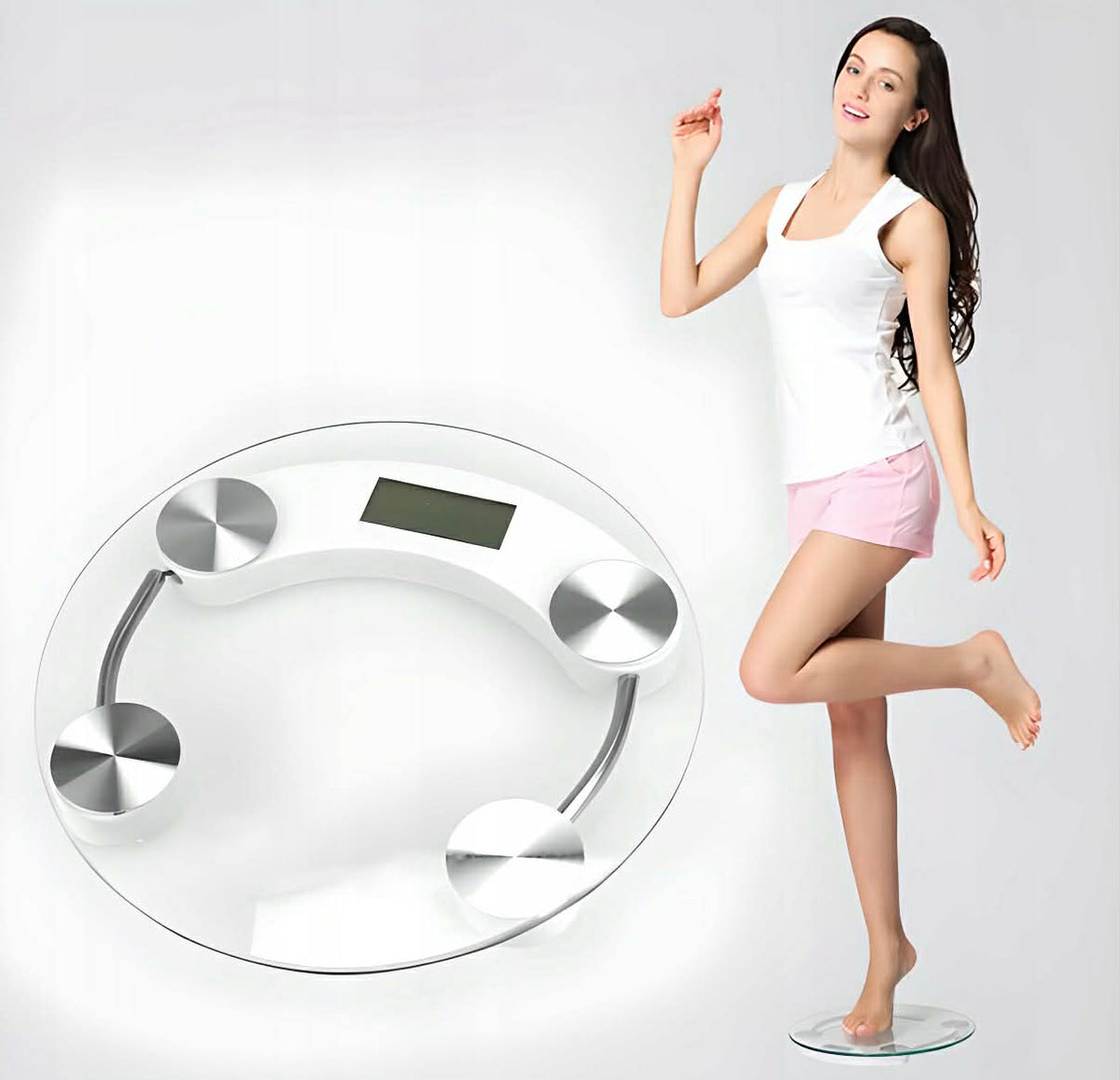 BATHROOM SCALE GLASS LCD UP TO 180KG ANALYTICAL LARGE SPORTS DISPLAY Packaging status original