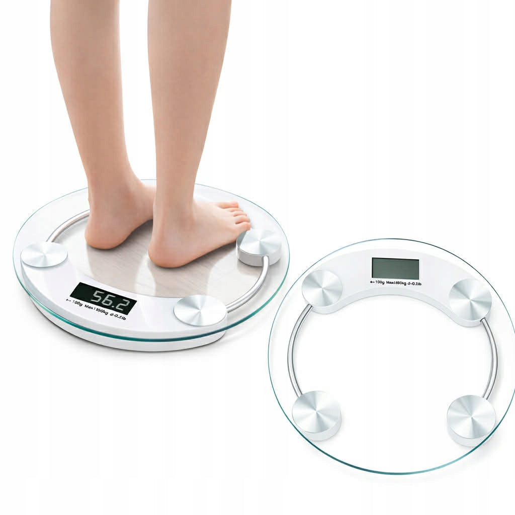 BATHROOM SCALE GLASS LCD UP TO 180KG ANALYTICAL LARGE SPORTS DISPLAY