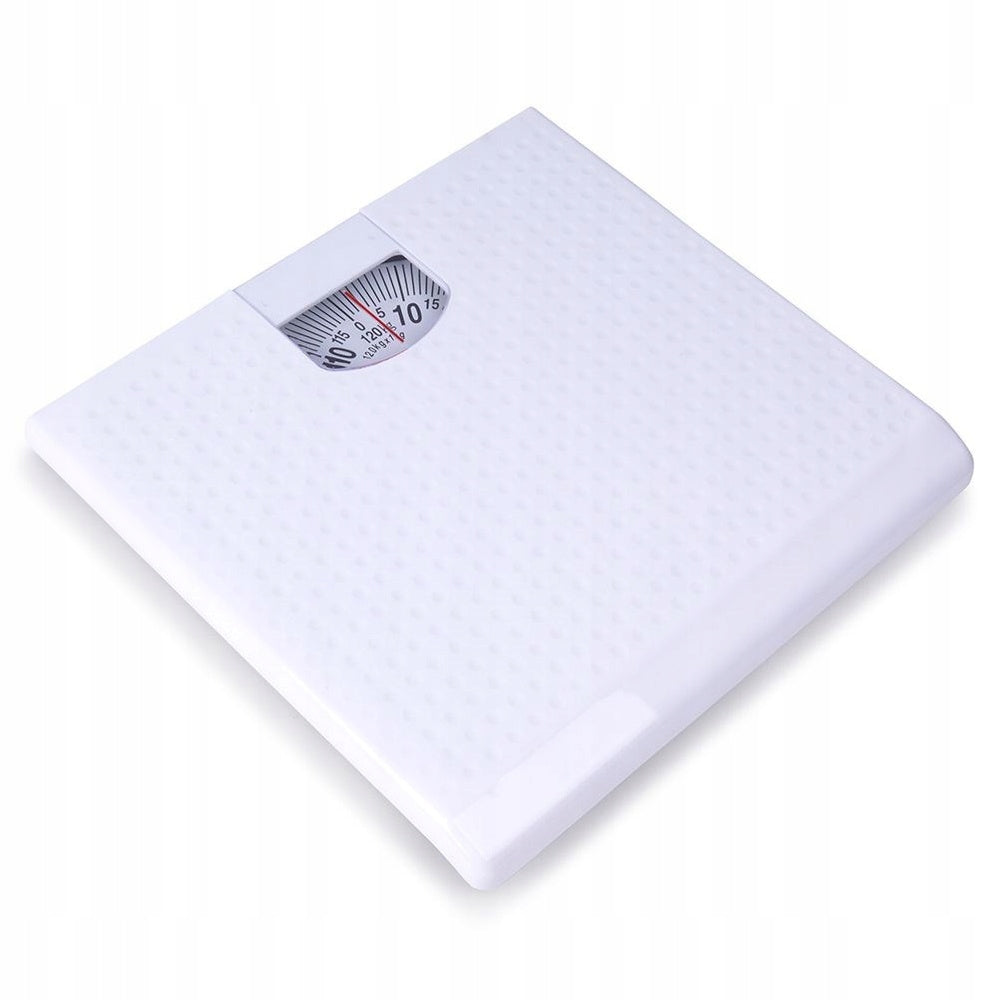 BATHROOM SCALE MECHANICAL ANALOG PERSONAL WHITE TRADITIONAL 120KG