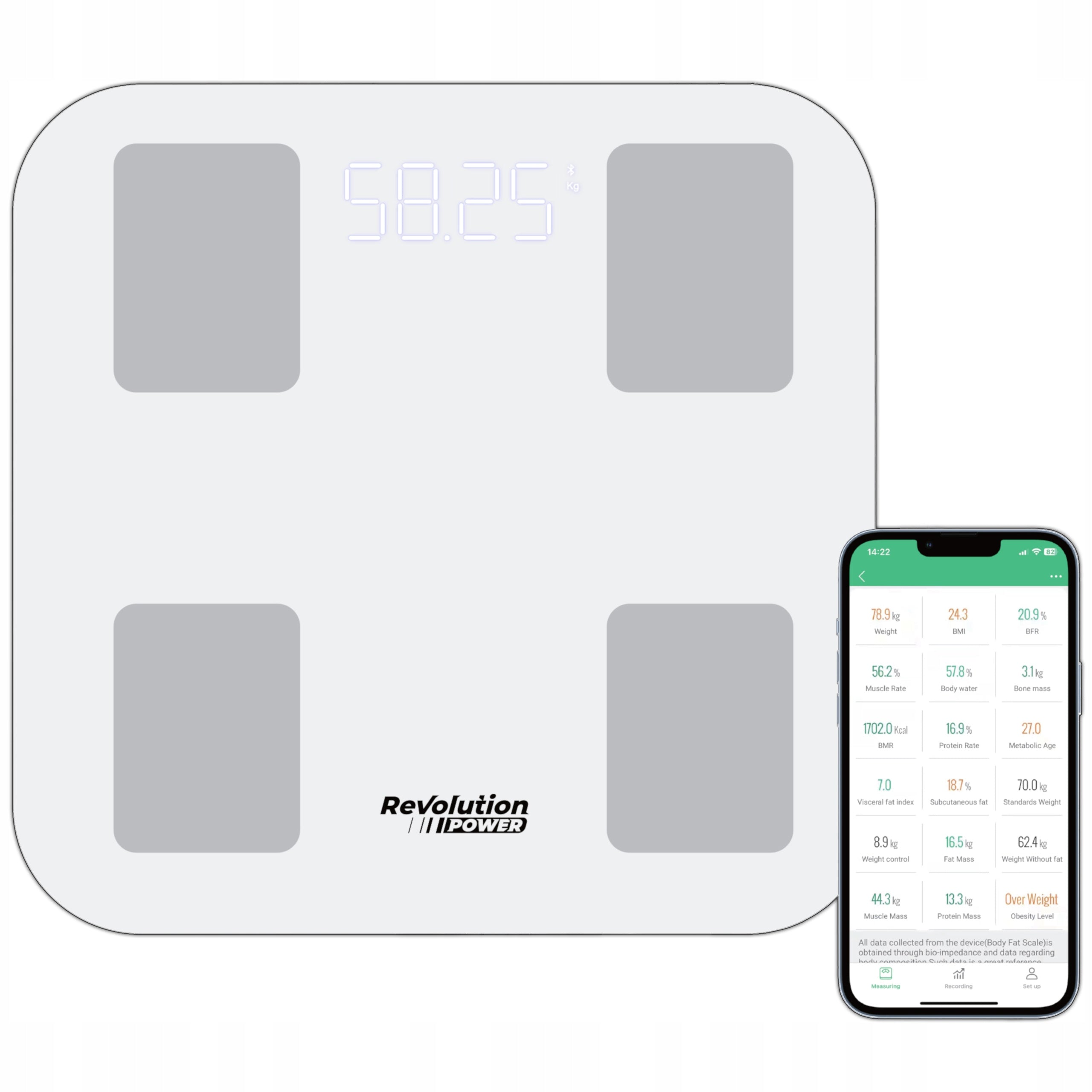 BATHROOM SCALE REVOLUTION GLASS LCD PRECISION ANALYTICAL SPORTS