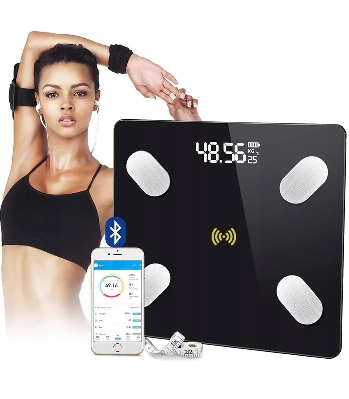 BATHROOM SCALE SMART ANALYTICAL BLUETOOTH GLASS 180 KG Brand no brand