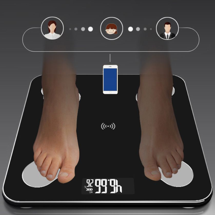 BATHROOM SCALE SMART ANALYTICAL BLUETOOTH GLASS 180 KG Model 647034295