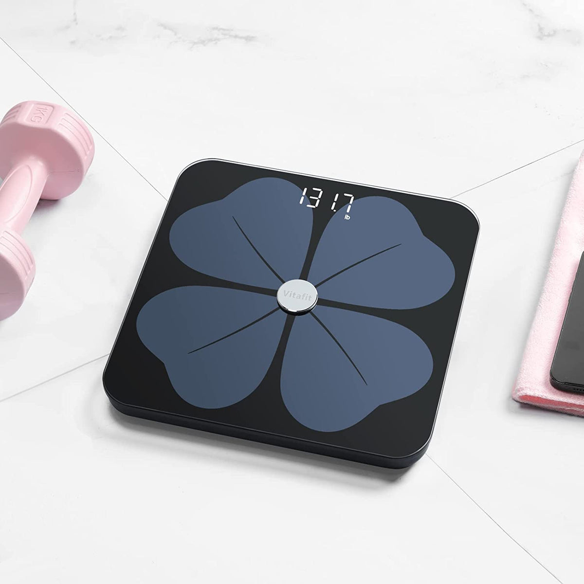 BATHROOM SCALE VITAFIT SMART BLUETOOTH BMI BODY COMPOSITION APPLICATION 180KG Manufacturer code VT717U