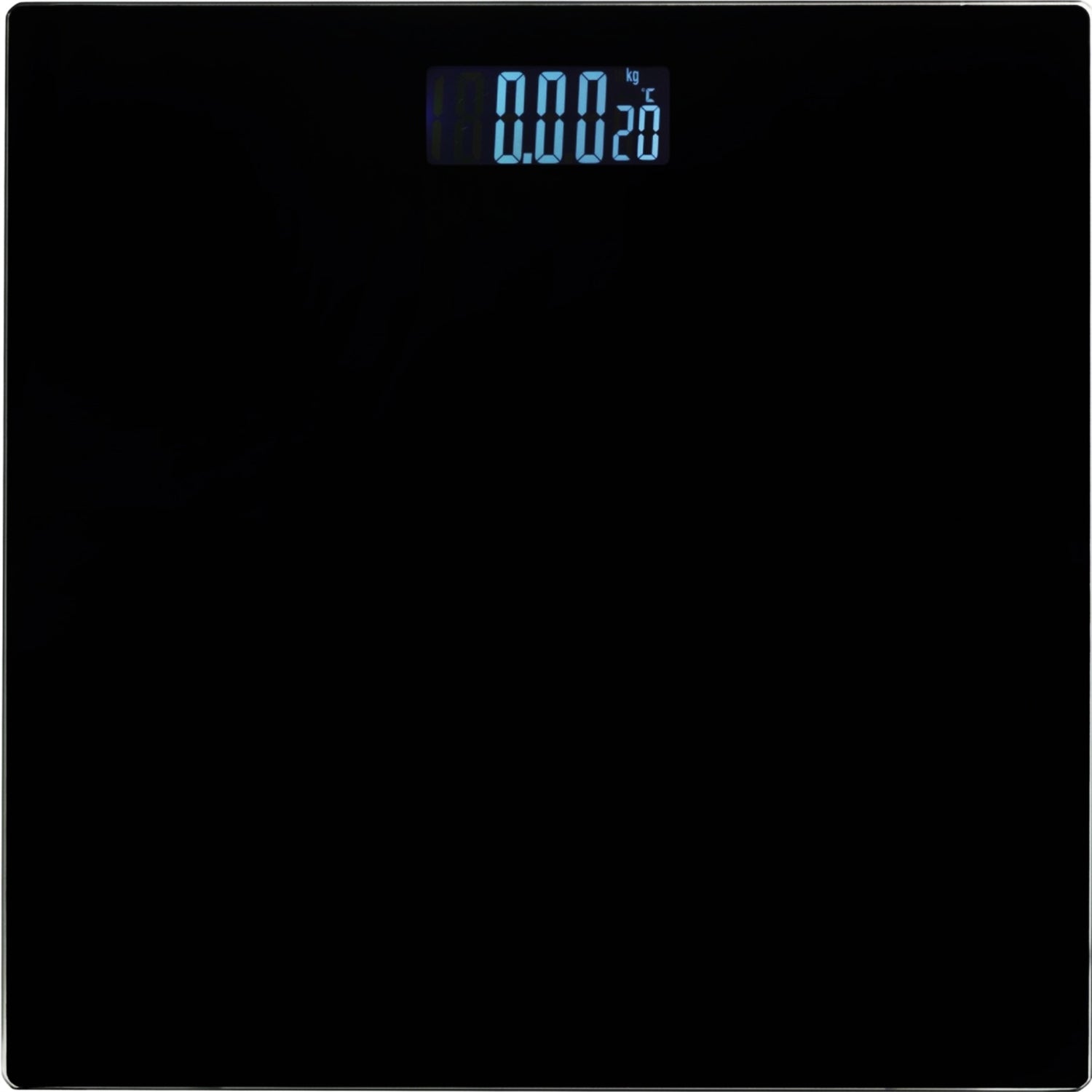 BATHROOM SCALE electronic LED LCD glass up to 180 kg black