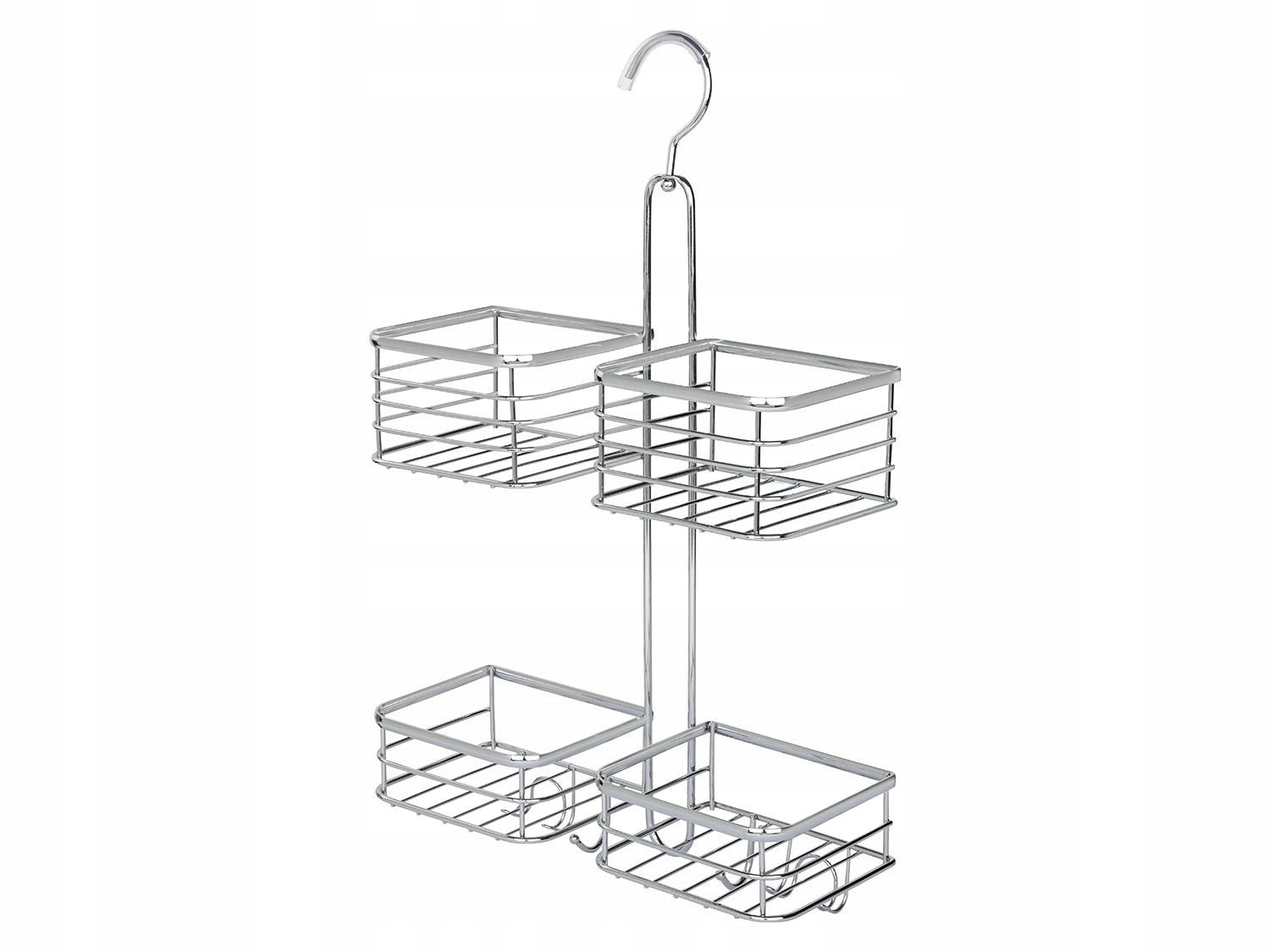 BATHROOM SHELF BOOKCASE Stand 4x BASKET 2 levels