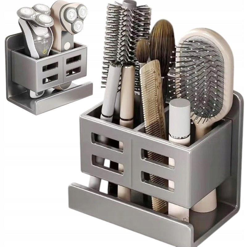 BATHROOM SHELF ORGANIZER BRUSH RACK SELF-ADHESIVE COSMETICS