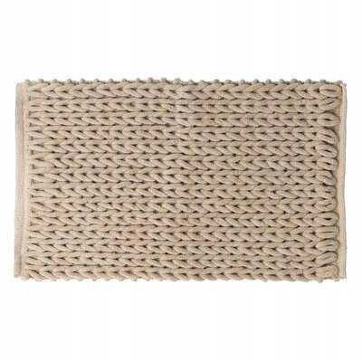 BATHROOM rug, braided, 50x75cm, soft beige