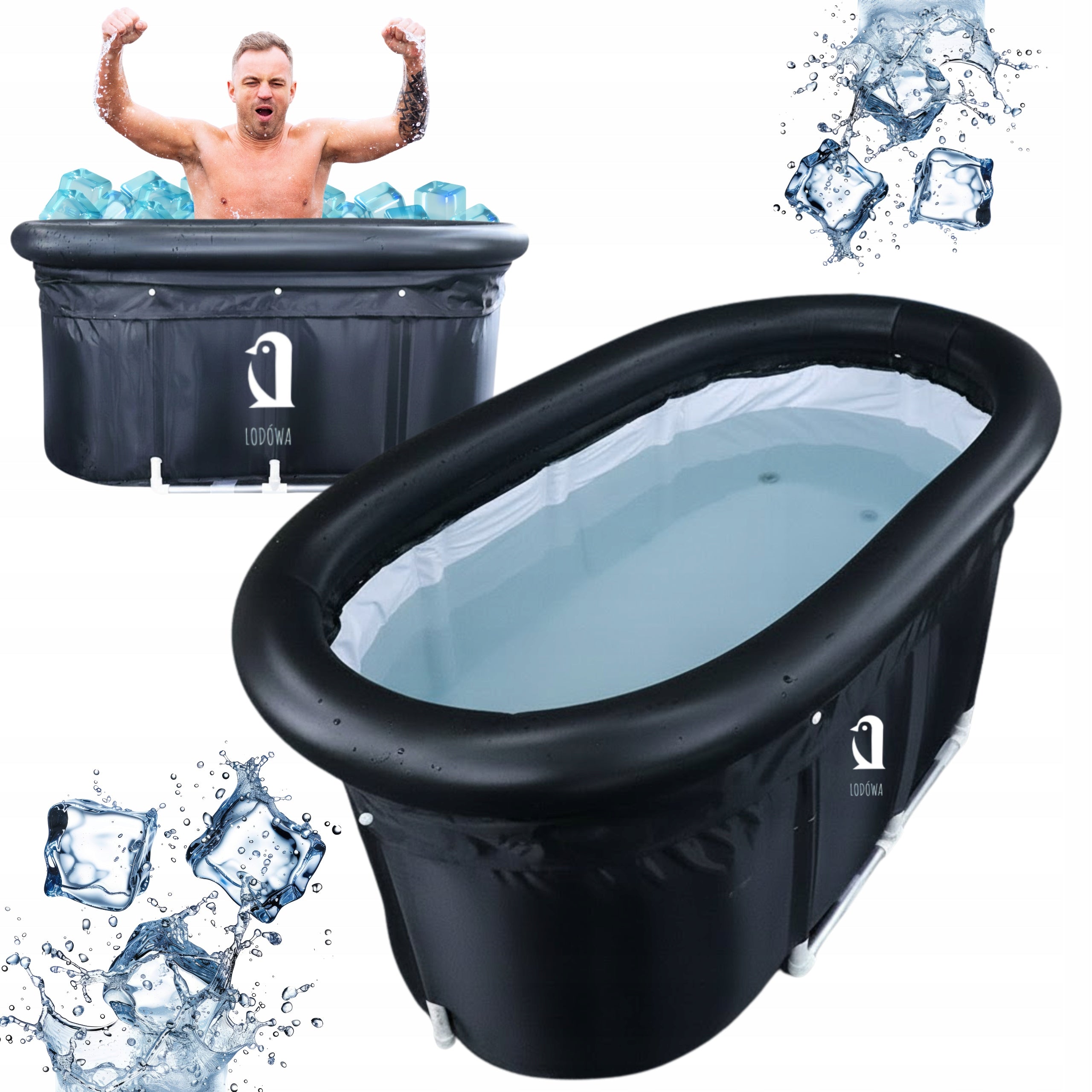 BATHTUB BARREL FOR WALRUS REGENERATION ICE POOL RACK PORTABLE