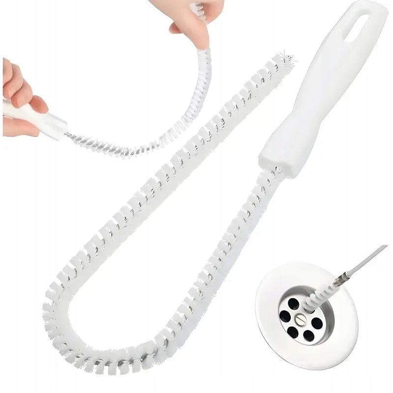 BATHTUB DRAIN PIPE CLEANING BRUSH CLEARS