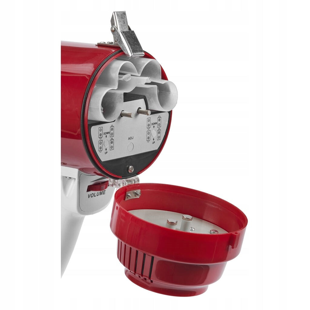 BATTERIES OPERATED MEGAPPHONE WITH SIREN, RANGE 600m, ADJUSTMENT Color red