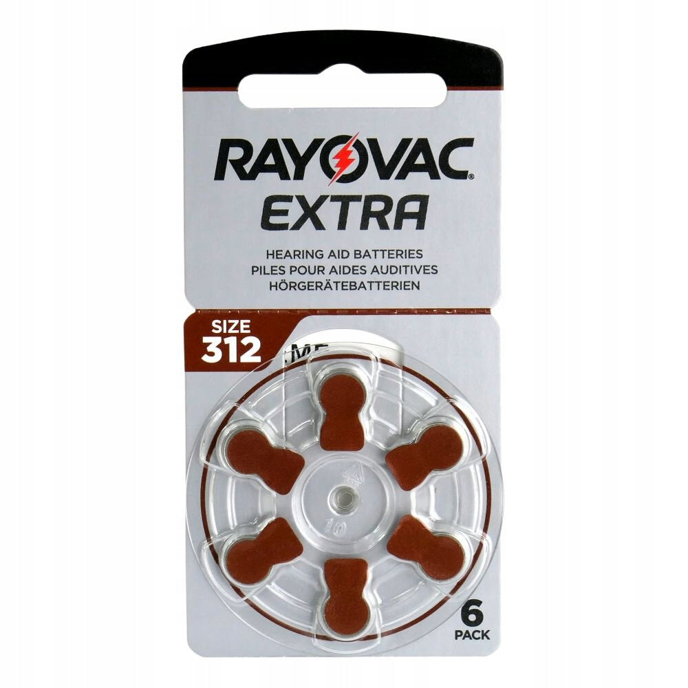 BATTERIES RAYOVAC EXTRA ADVANCED TYPE 312 - 180 pieces EAN (GTIN) 5900672167405