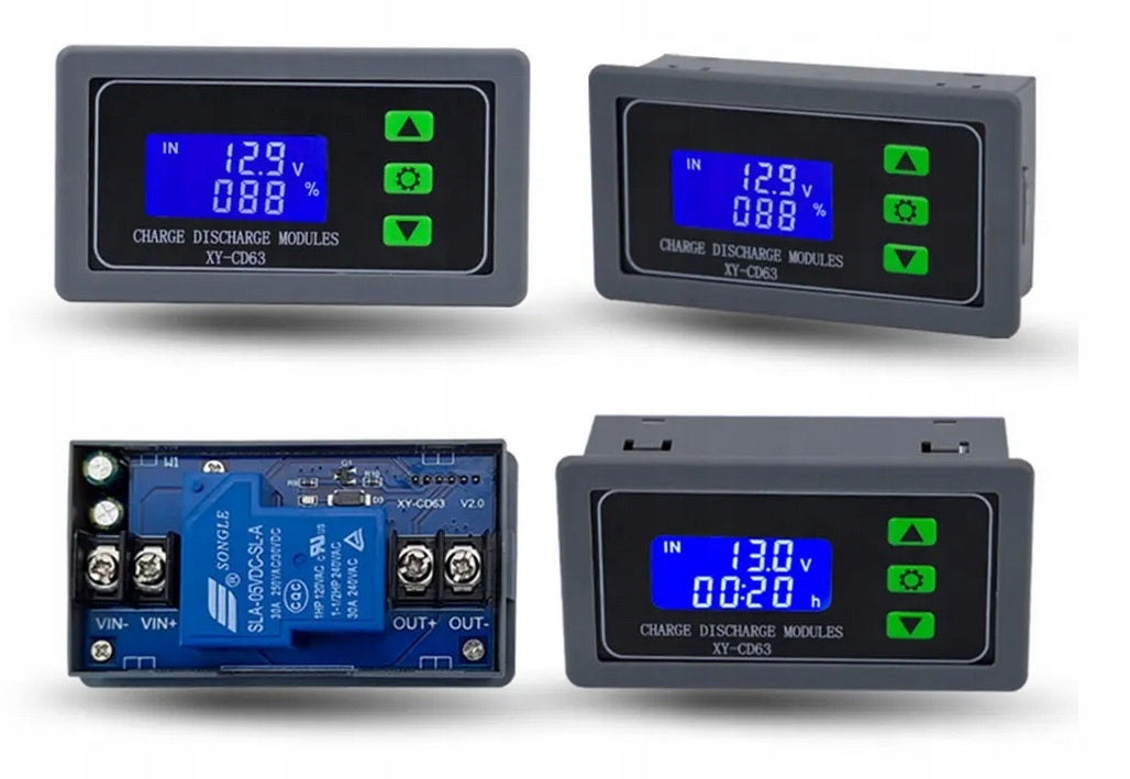 BATTERY CHARGING/DISCHARGE MANAGEMENT MODULE 6-60V DC 30 A HOUSING.