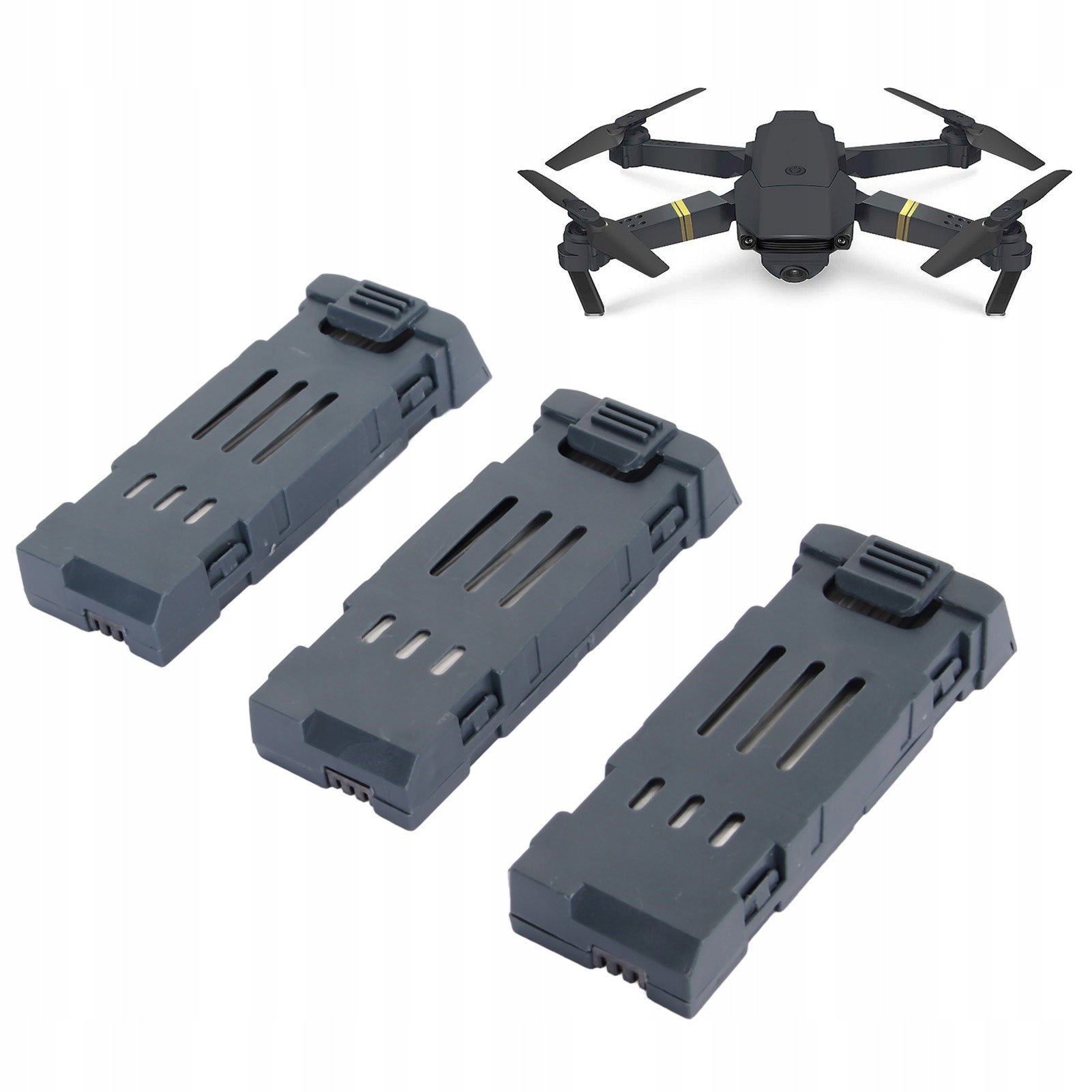 BATTERY DRONE BATTERY 3.7V 600MAH TO E58 E68 JY109 998PRO 3 PCS.