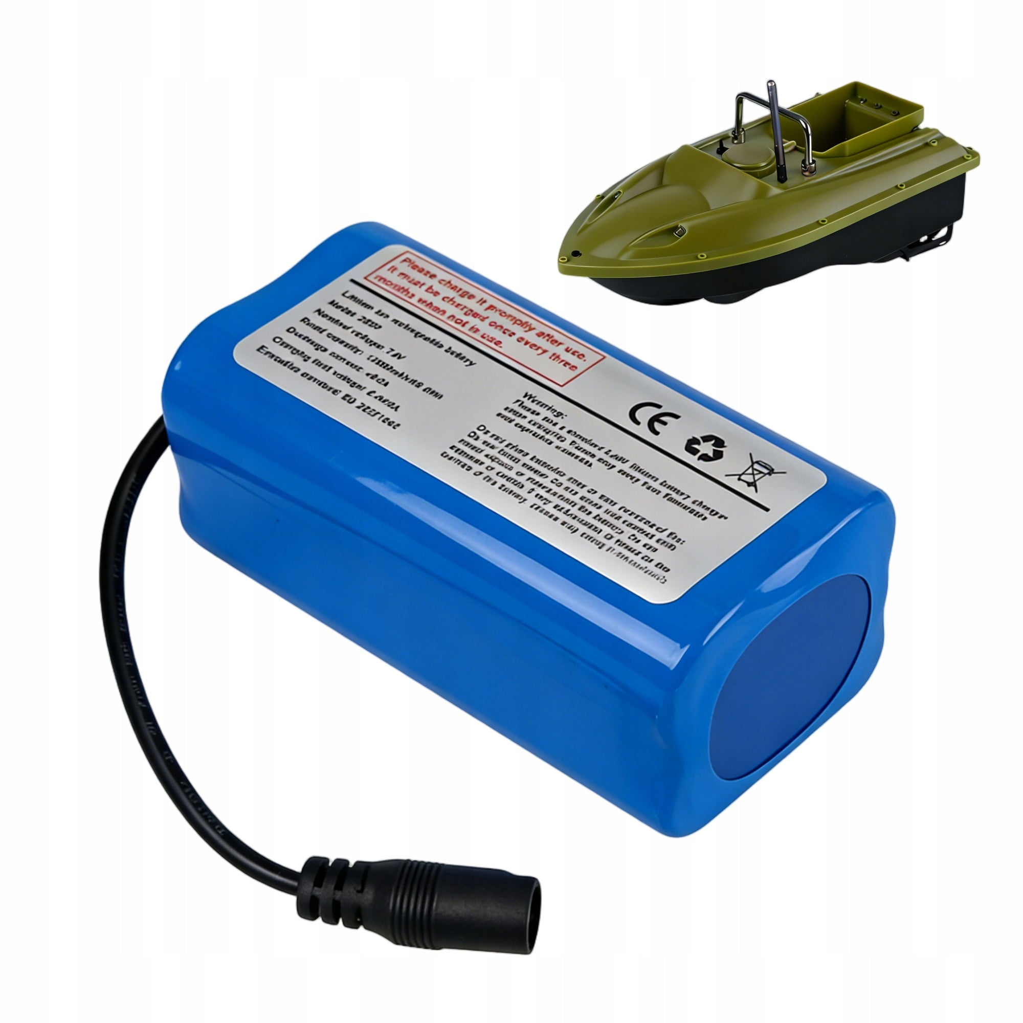 BATTERY FOR BAIT BOAT 12000 mah 7,4 v