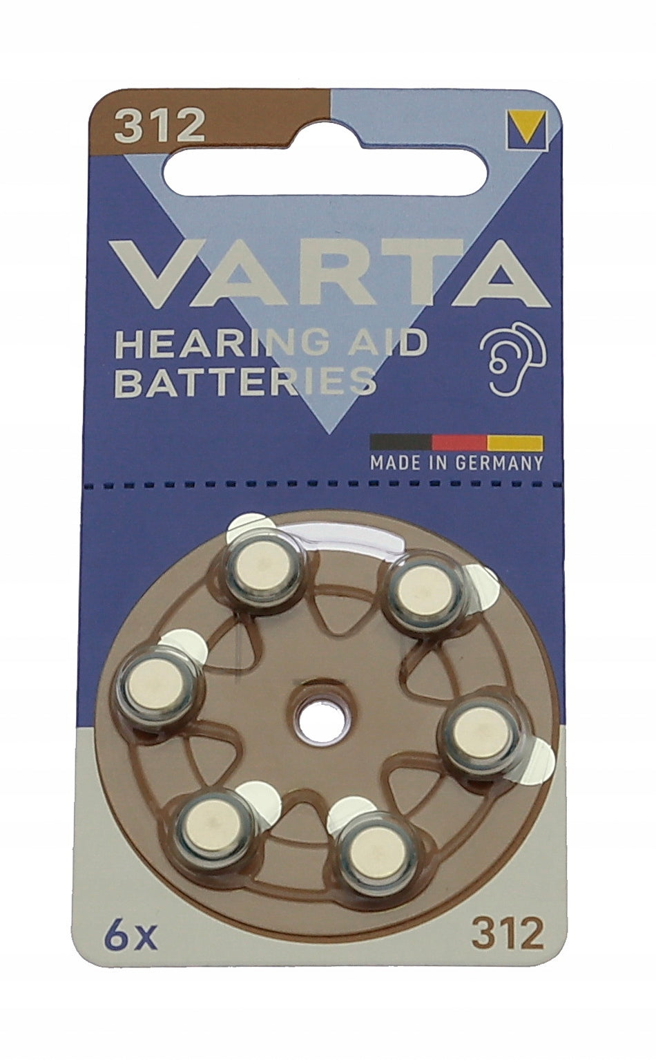 BATTERY FOR HEARING AIDS Varta 312 6 pcs. 1.45V