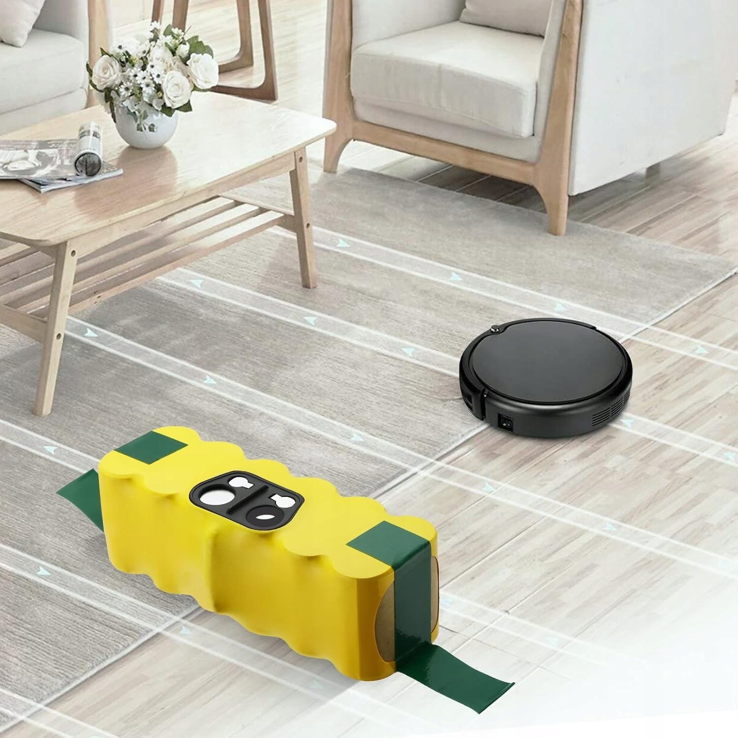 BATTERY FOR IROBOT ROOMBA 500 600 700 800 SERIES 14.4V 5200MAH YELLOW Model 5000mAh