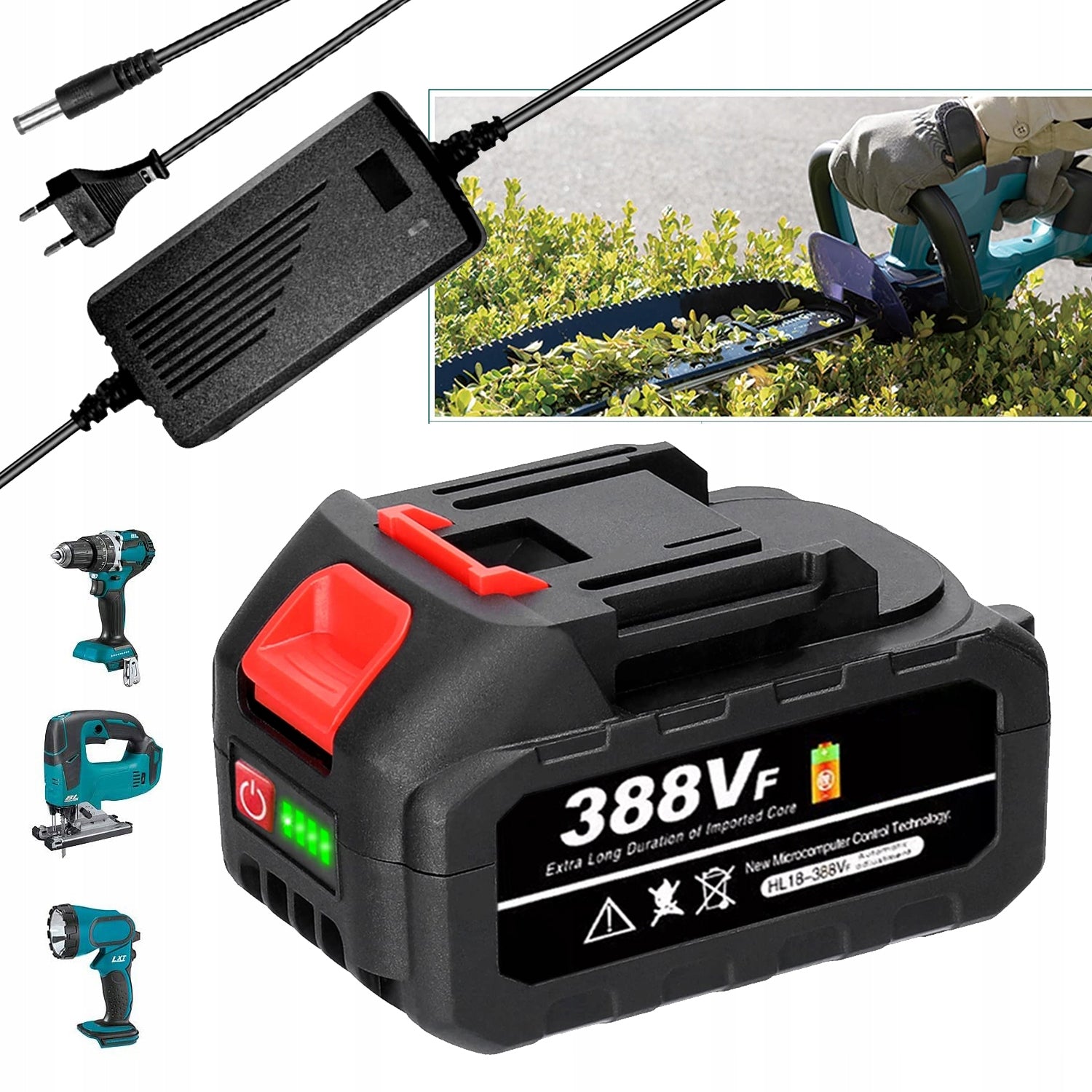 BATTERY FOR MOCK-UP 21V 18V 4000MAH + CHARGER,REPLACEMENT BATTERY FOR BL1850
