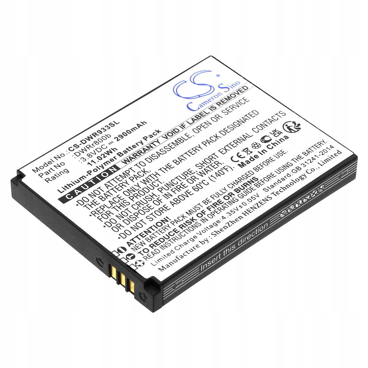 BATTERY FOR ROUTER D-LINK DWR-933 B1 6BT-R800B-2901 DWRr800b