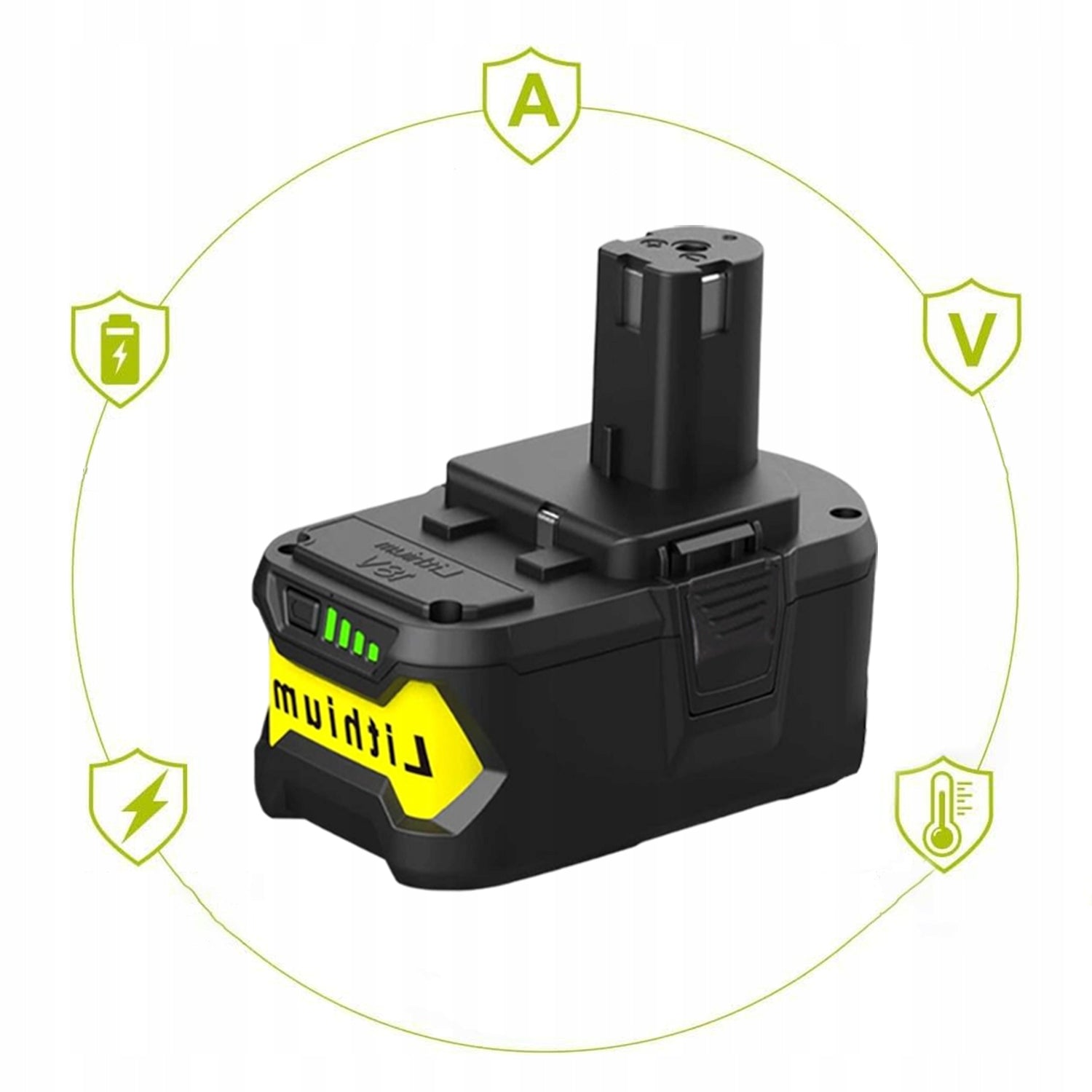 BATTERY FOR RYOBI 18V 6AH REPLACEMENT RB18L50 RB18L40 P105 P108 Brand Ryobi