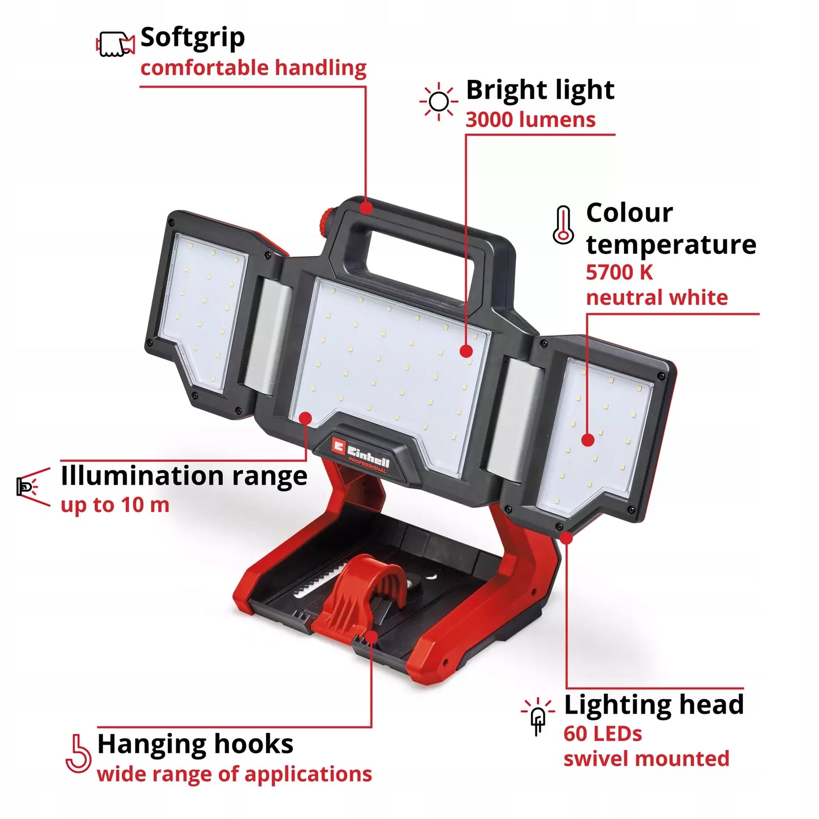 BATTERY LAMP EINHELL TP-CL 18/3000 Li Solo 4514172 FLASHLIGHT Packaging status original