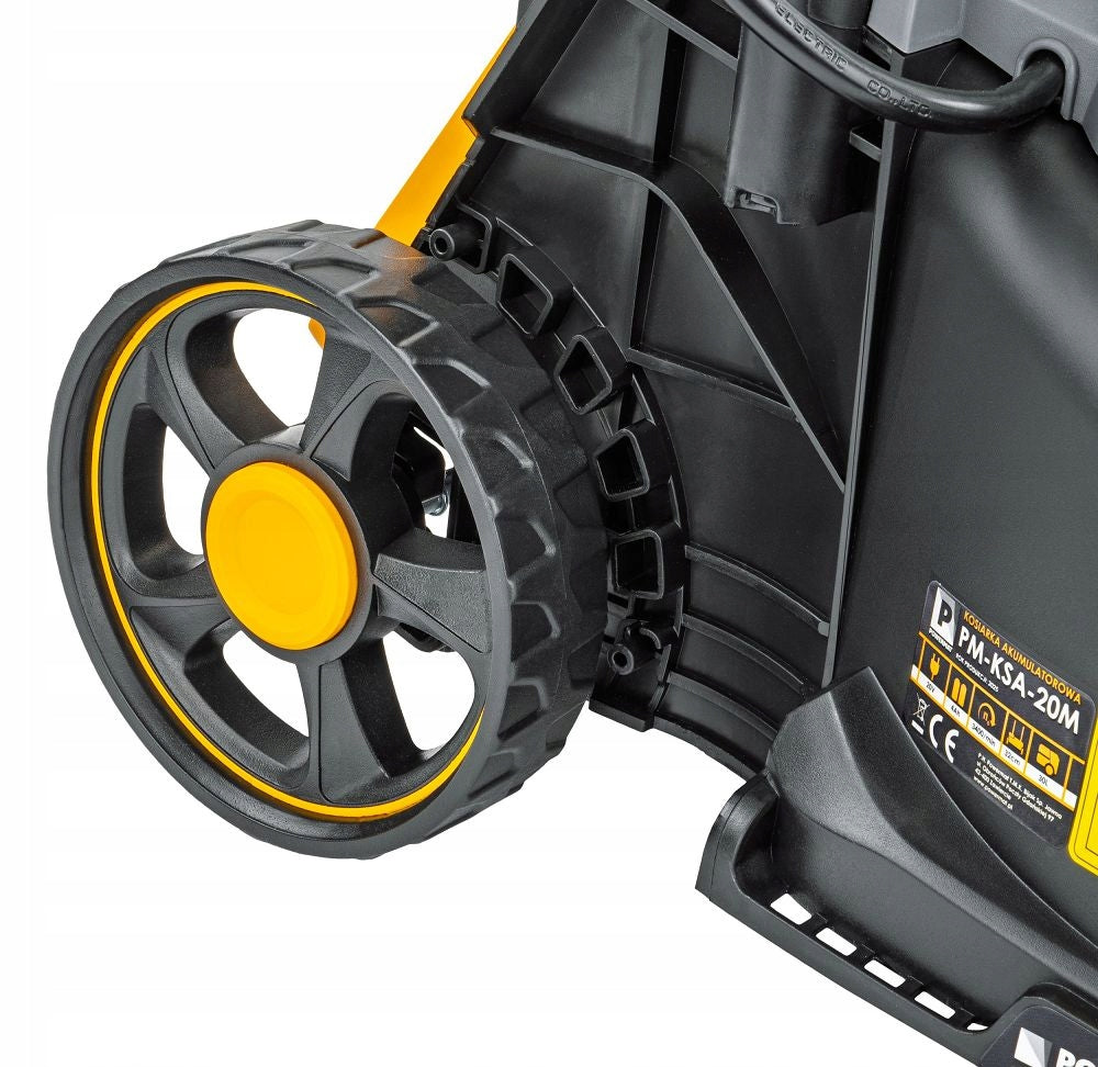 BATTERY MOWER 21V 4AH CHARGER 2X BATTERY STRONG LIGHT BASKET 30L Mowing width 32 cm