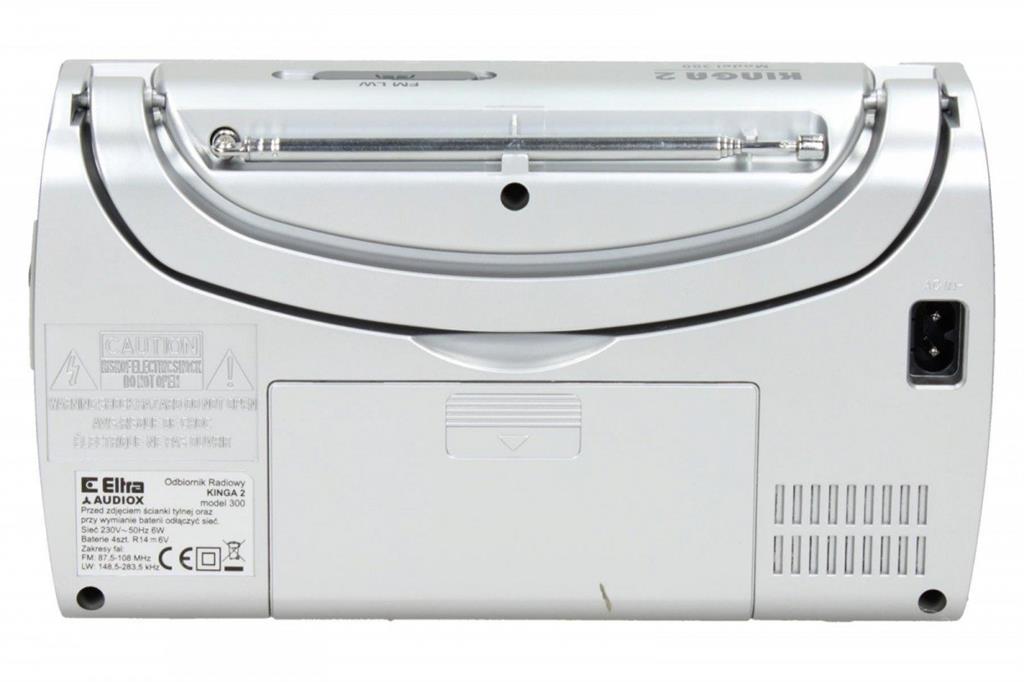 BATTERY OPERATED NETWORK KITCHEN RADIO SILVER PORTABLE Brand Eltra