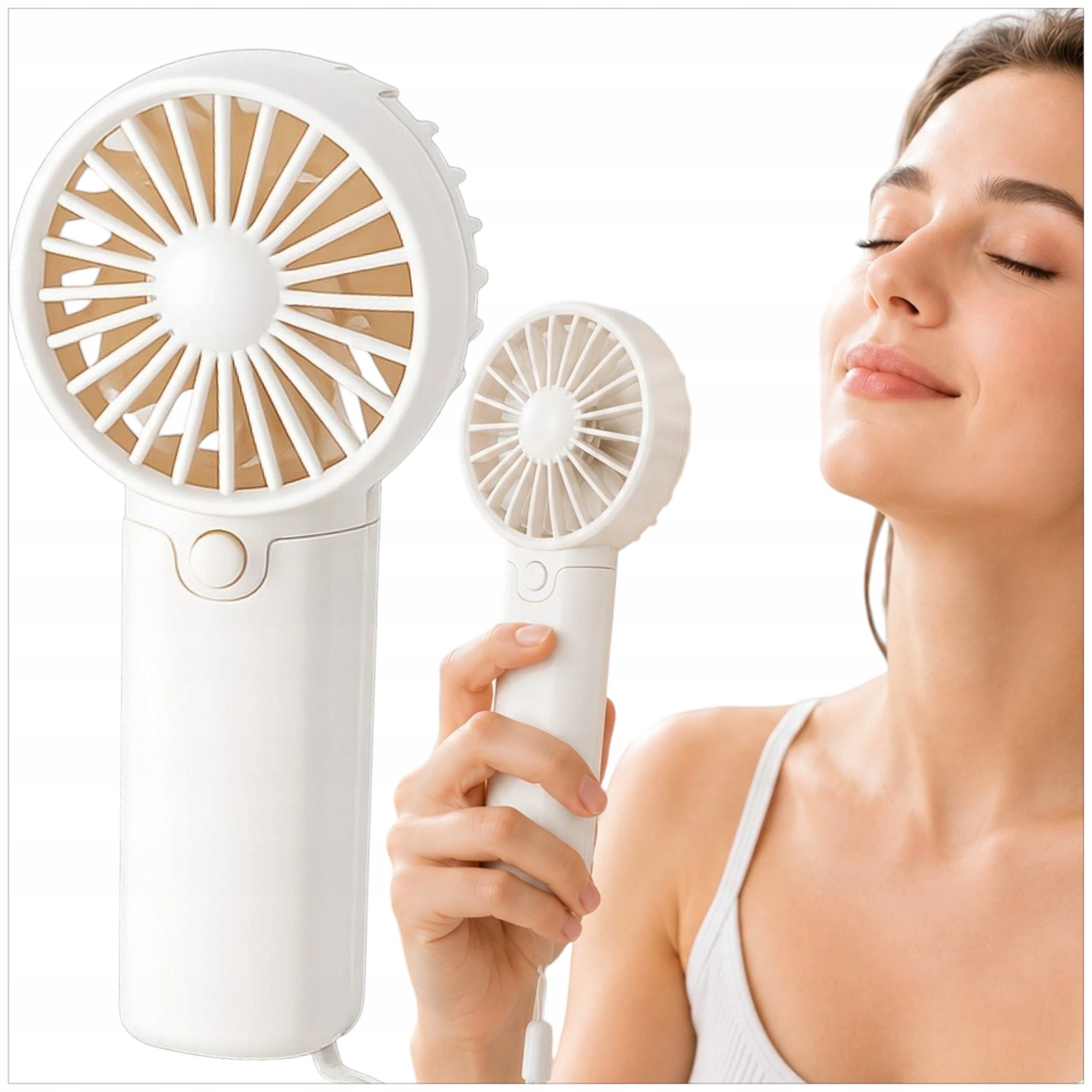 BATTERY OPERATED PORTABLE FAN MINI WINDMILL QUIET COOLS 14CM Brand WKS