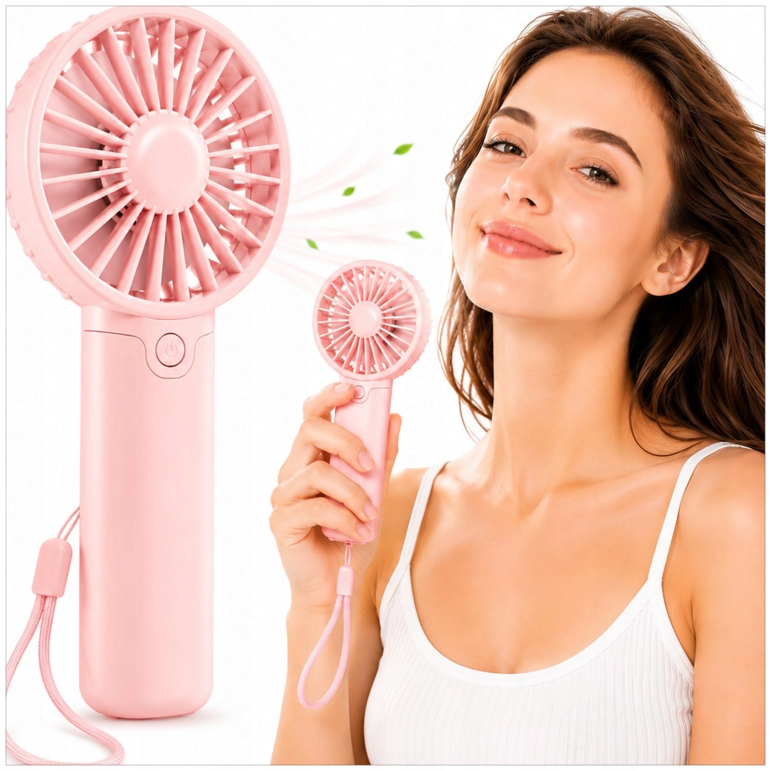 BATTERY OPERATED PORTABLE FAN MINI WINDMILL QUIET COOLS 14CM