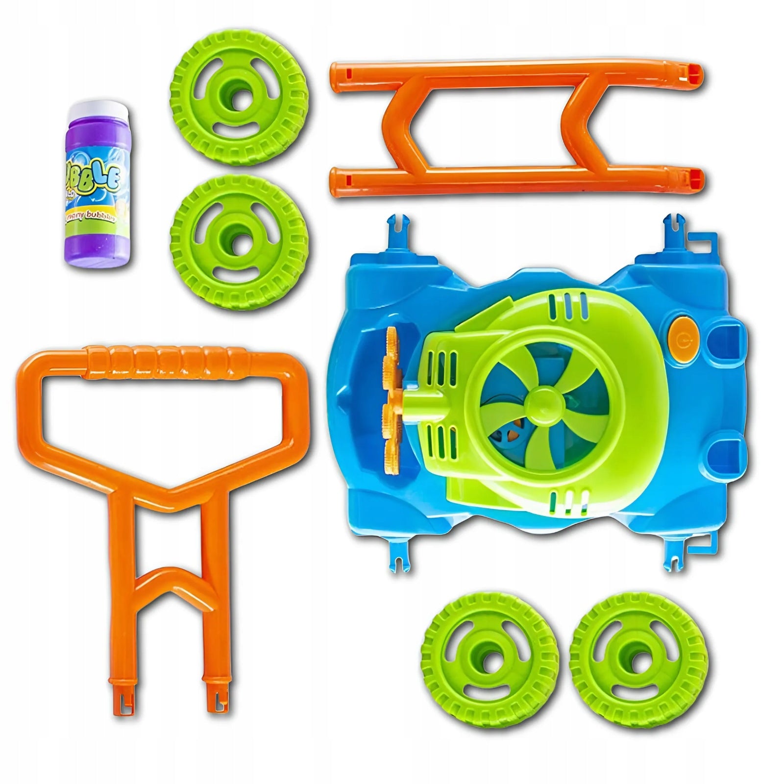 BATTERY OPERATED SOAP BUBBLE MOWER BUBBLE MACHINE FOR CHILDREN + LIQUID Brand MEMFLOW