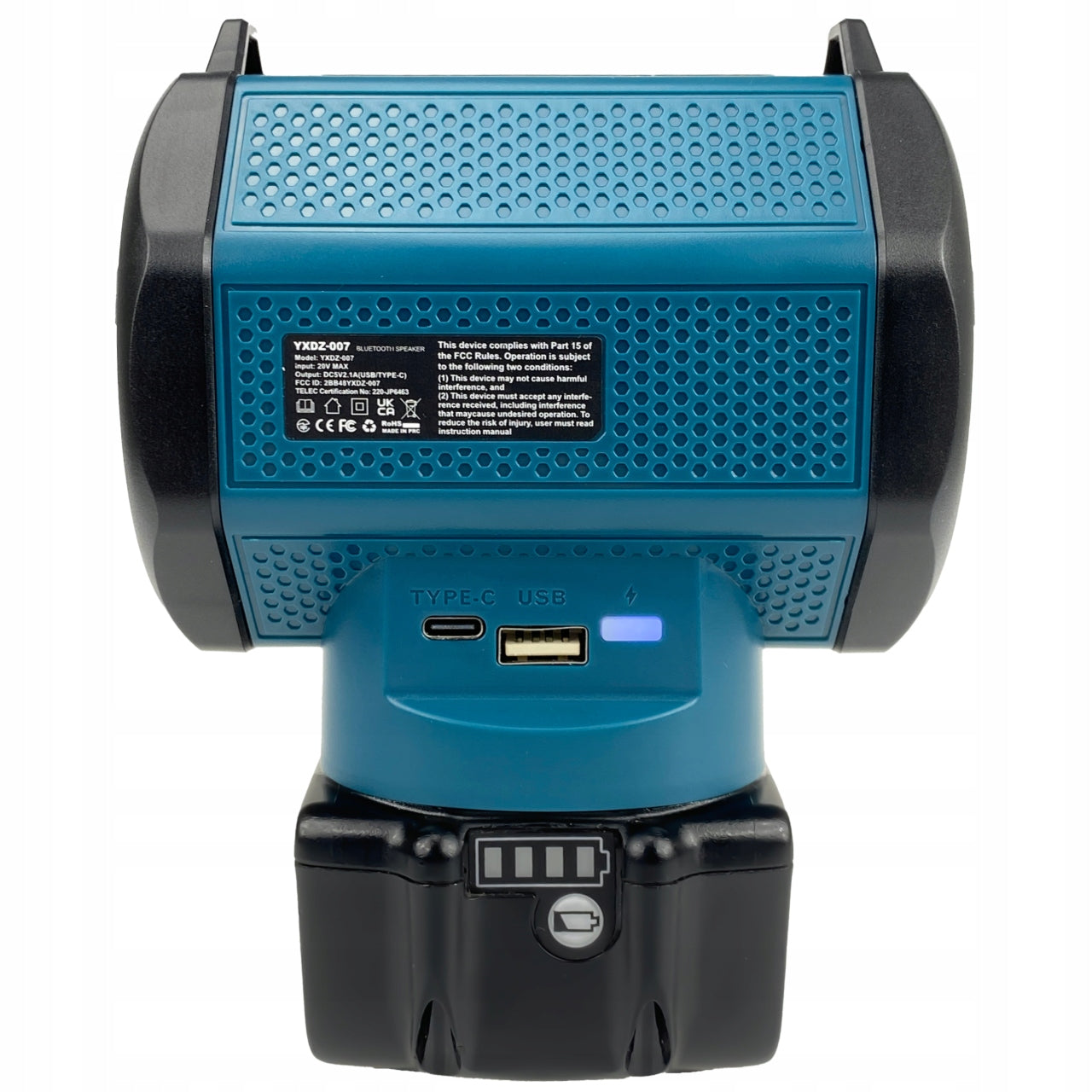 BATTERY-OPERATED SPEAKER MOCK-UP BLUETOOTH BATTERY 18V Brand P4U