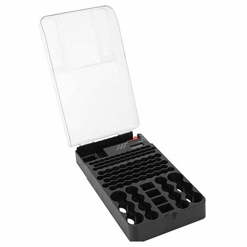 BATTERY ORGANIZER AA AAA C D 9V BATTERY BOX TESTER FOR HOME