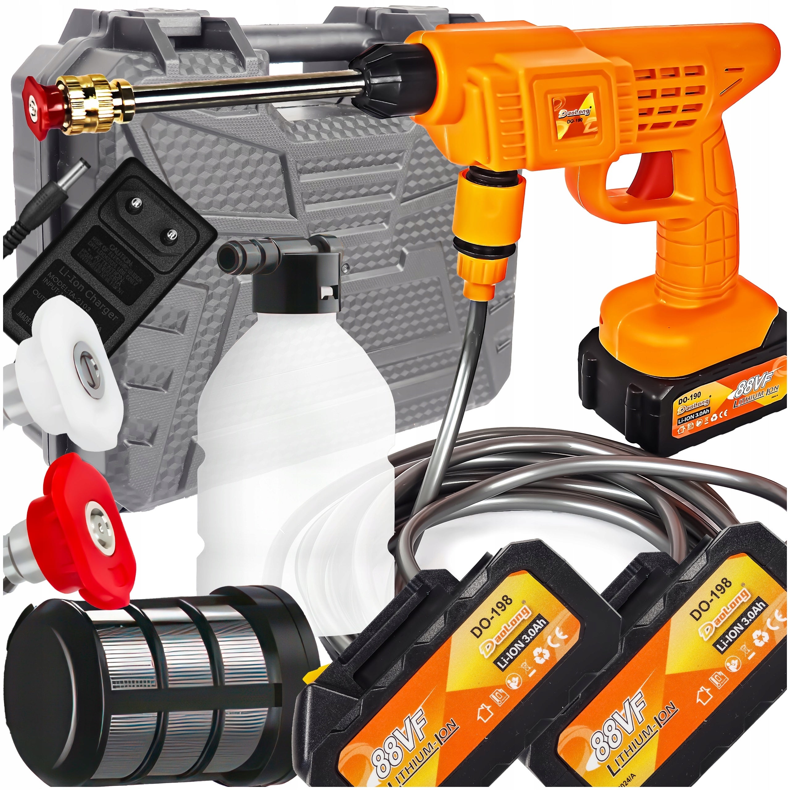 BATTERY PRESSURE WASHER + 2x BATTERY 48V 3000mAh 800W SET