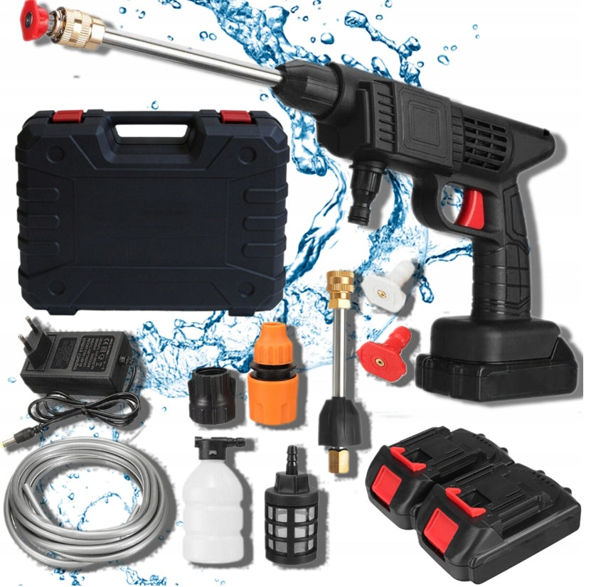 BATTERY PRESSURE WASHER 2x2A WASHING KIT 2 BATTERIES SUITCASE