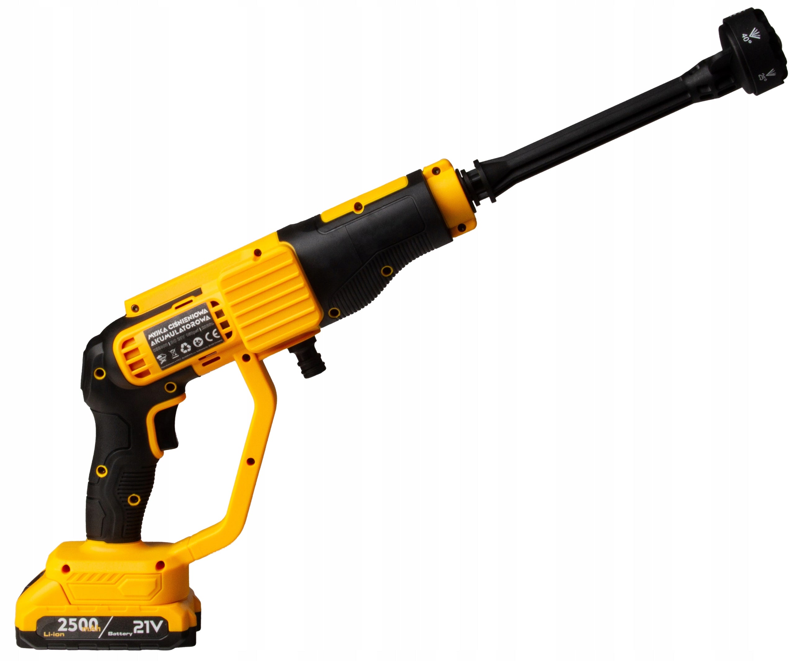 BATTERY PRESSURE WASHER 2xAKU 2500mah MULTIFUNCTIONAL NOZZLE SUITCASE Manufacturer code C88300