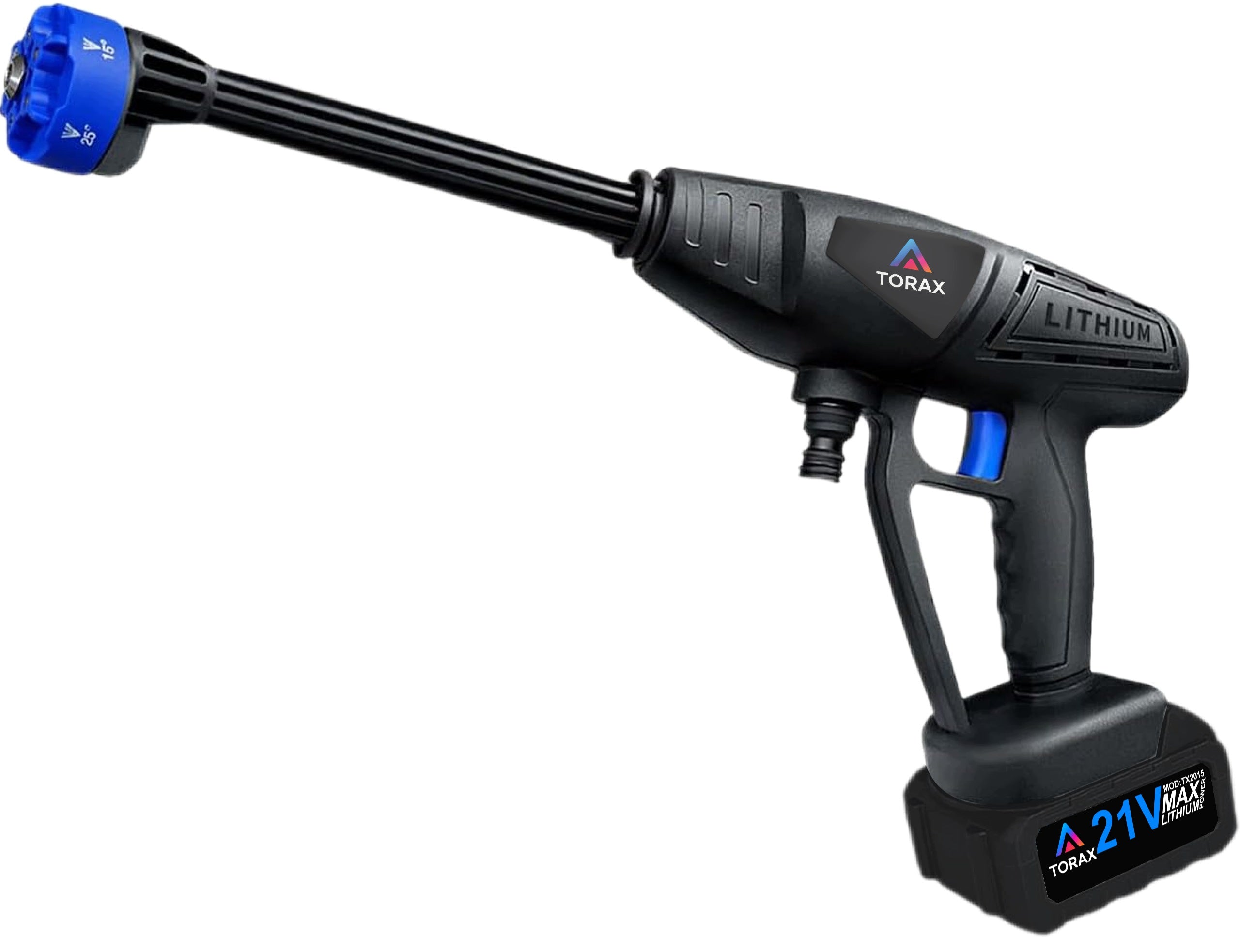 BATTERY PRESSURE WASHER 40BAR 2 X AKU 21V MULTI NOZZLE SET 6in1 Manufacturer code TX92017