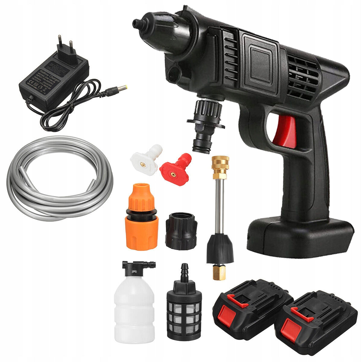 BATTERY PRESSURE WASHER SET+2x AKU 10000mAh Packaging status original