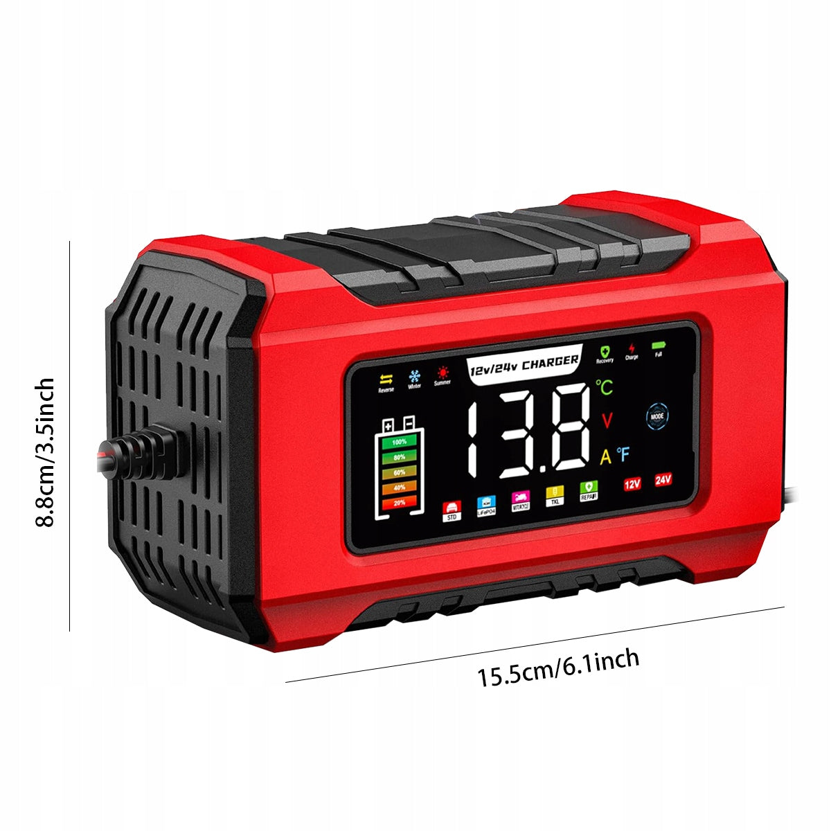 BATTERY RECTIFIER SMART CHARGER 12V/24V 15A Packaging status original