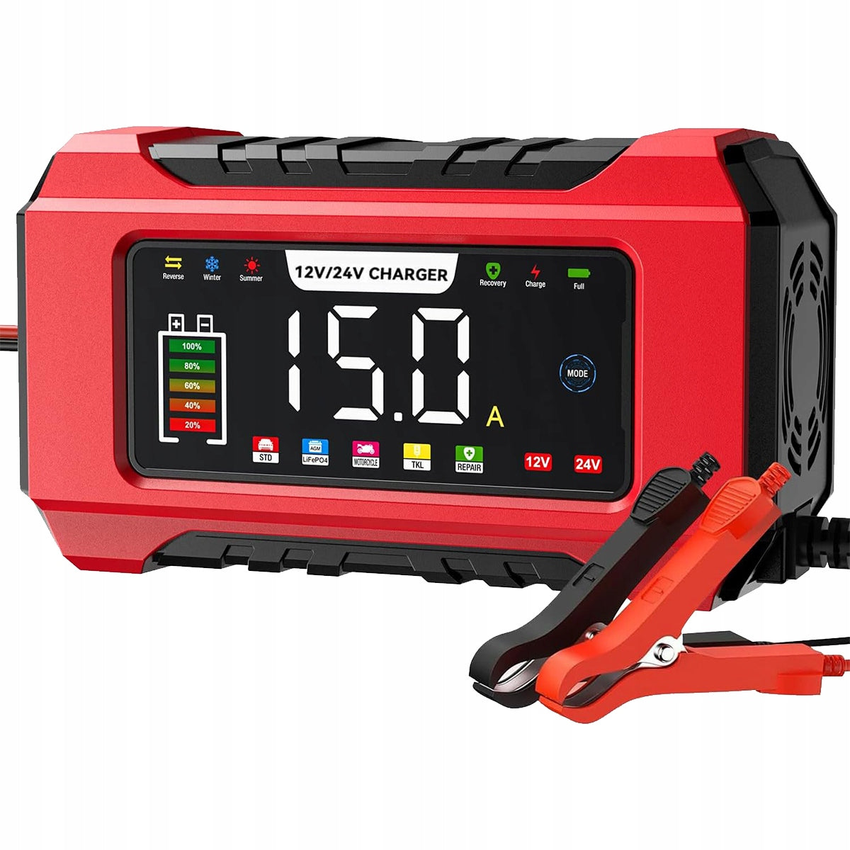 BATTERY RECTIFIER SMART CHARGER 12V/24V 15A