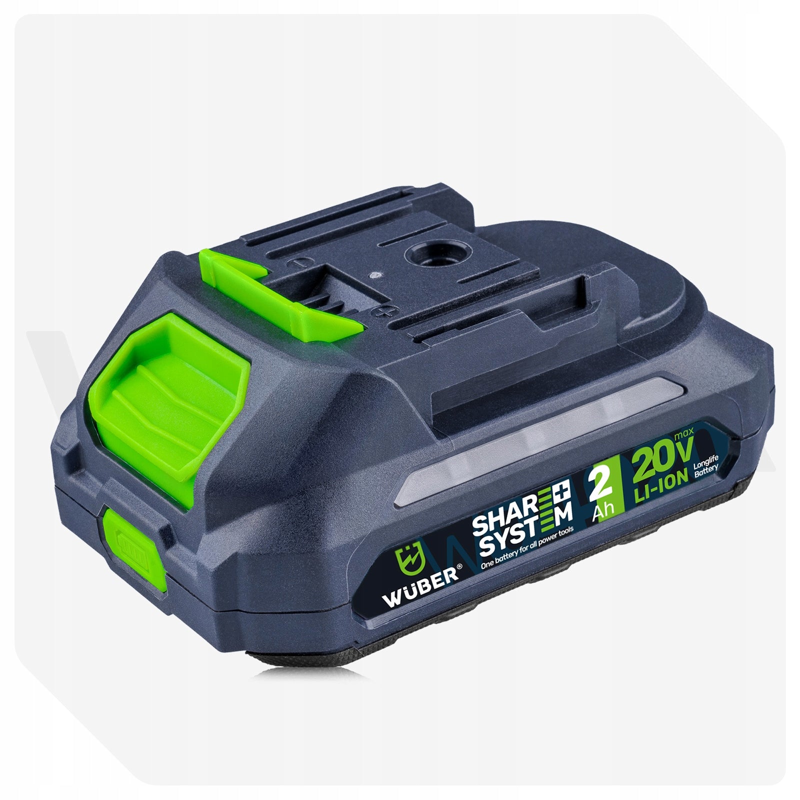 BATTERY WUBER SHARE+ LITHIUM ION SYSTEM 20 V 2.0 AH WUBER