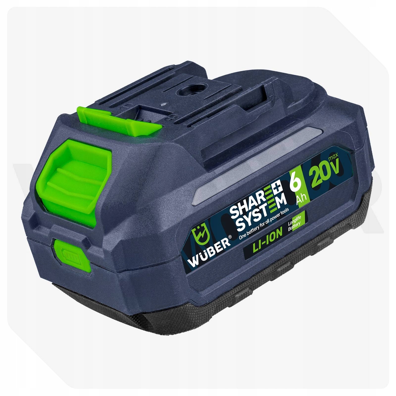 BATTERY WUBER SHARE+ LITHIUM ION SYSTEM 20 V 6.0 AH WUBER Battery capacity 6 Ah
