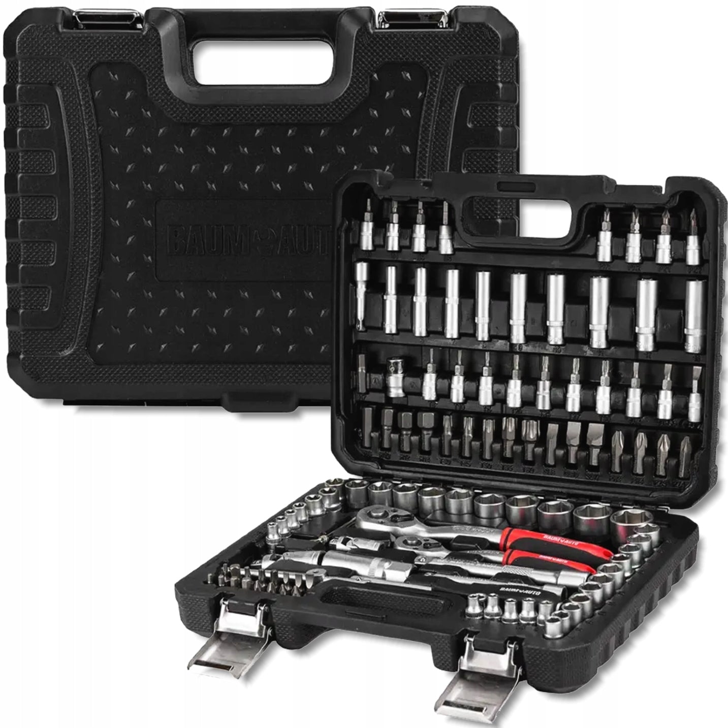 BAUMAUTO Tool set LARGE 108 ELEMENTS 1/4" 3/8" 6-angle 4-22mm