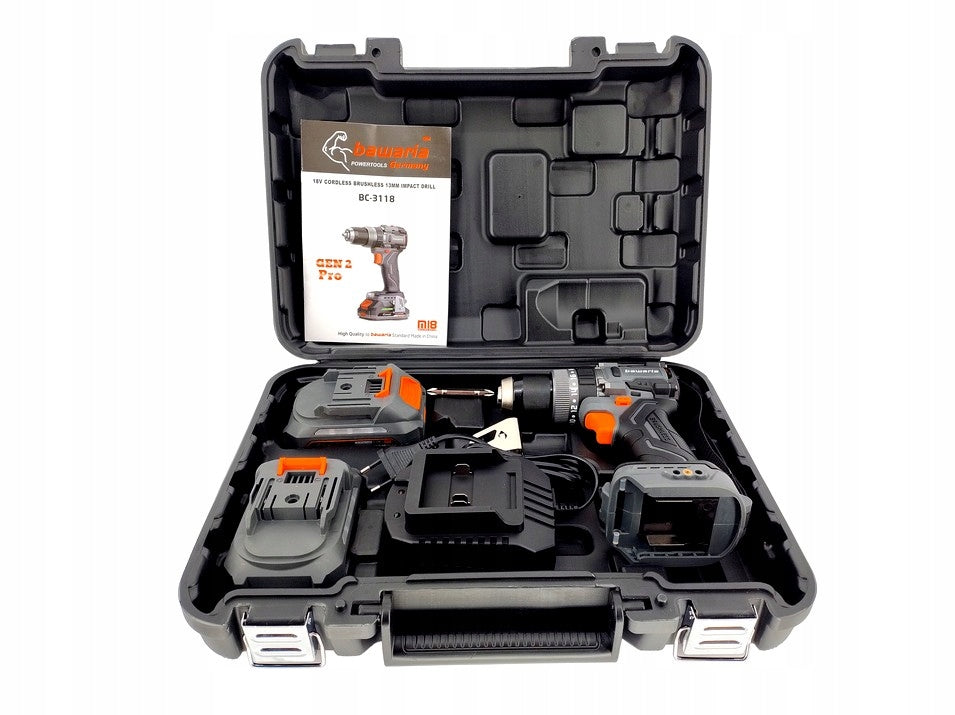 BAWARIA BC-3118 HAMMER DRILL BRUSHLESS 85NM + PNDB1A Manufacturer code 5905996530133