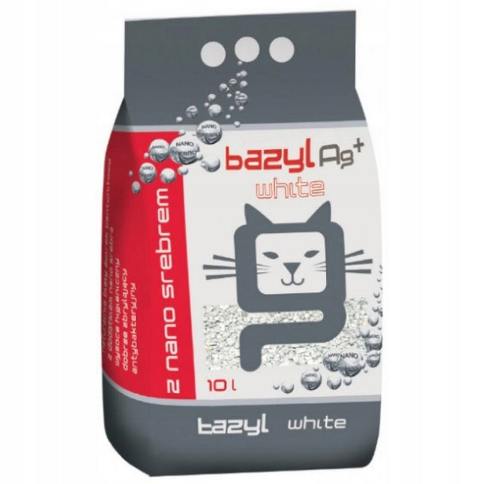 BAZYL Ag+ Compact White cat litter with nanosilver for cat 20l