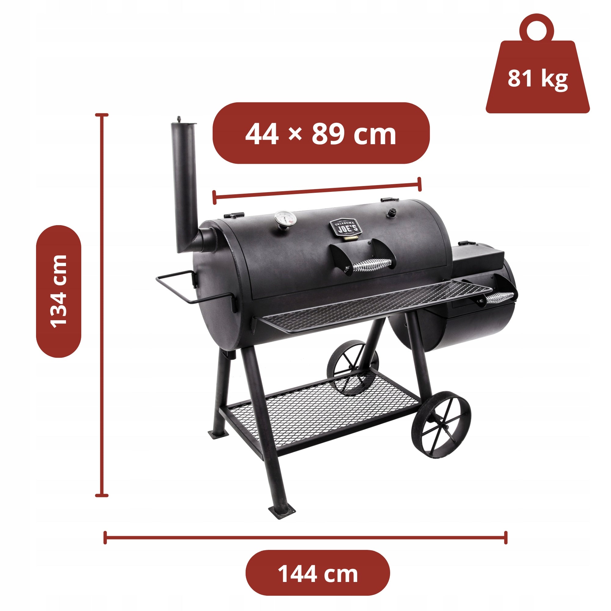 BBQ Grill with Smokehouse Oklahoma Joe's Highland Offset Smoker Large 5800cm² Manufacturer no brand