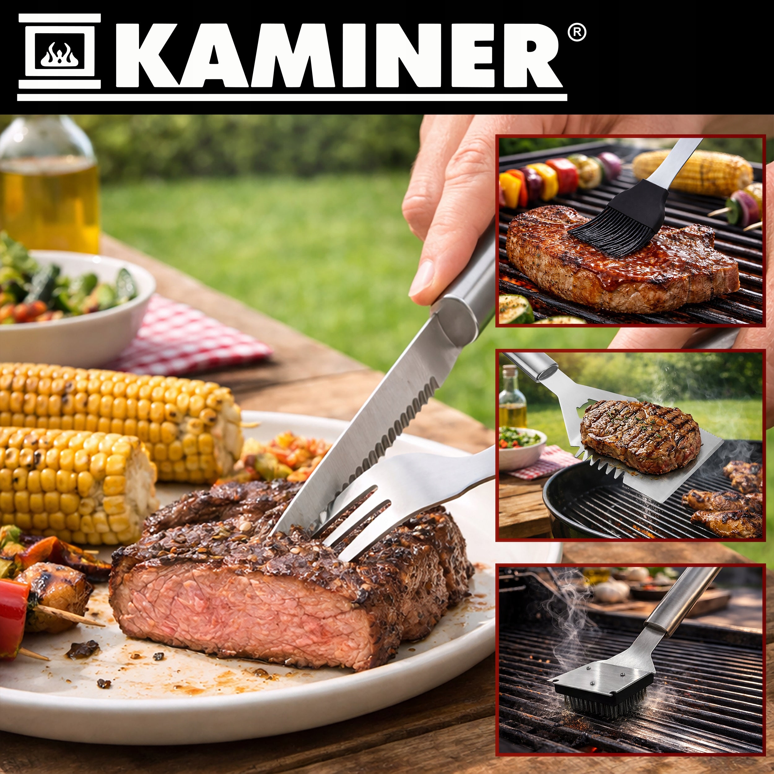BBQ SET ACCESSORIES BBQ UTENSILS BBQ CUTLERY SUITCASE Customs tariff code 82152010